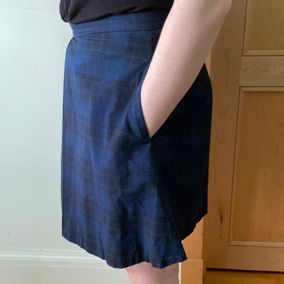 Gap Cotton Plaid Short Skirt, Size L - Picture 10 of 12